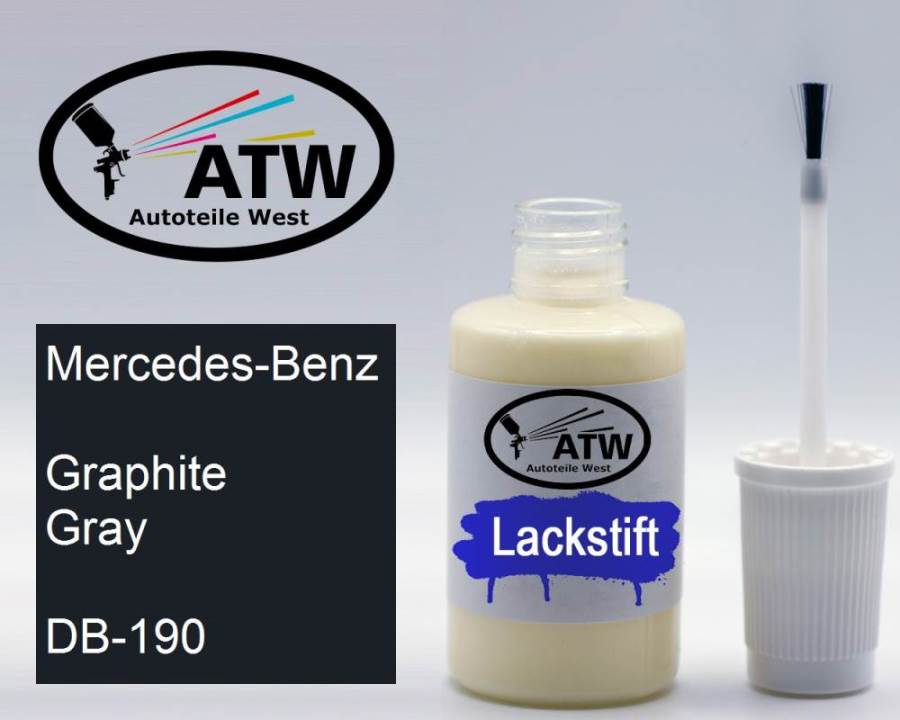 Mercedes-Benz, Graphite Gray, DB-190: 20ml Lackstift, von ATW Autoteile West.